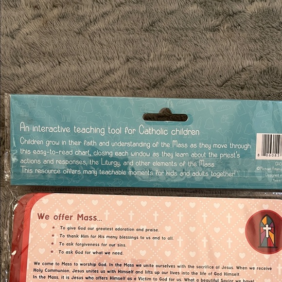 "Going to Mass" Catholic Kids Chart - Red - Picture 5 of 7